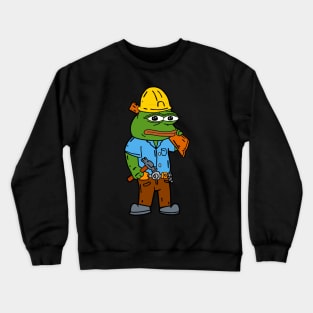 Construction Worker Pepe Handyman Crewneck Sweatshirt